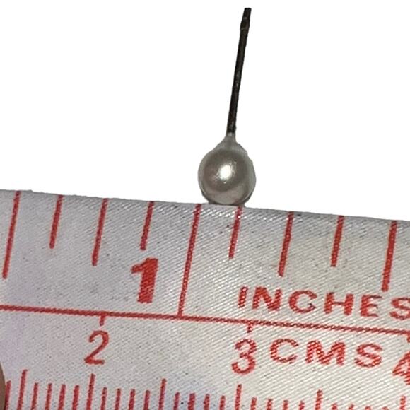 Elegant White Faux Pearl Post Earrings - Classic & Timeless Design - Picture 6 of 6